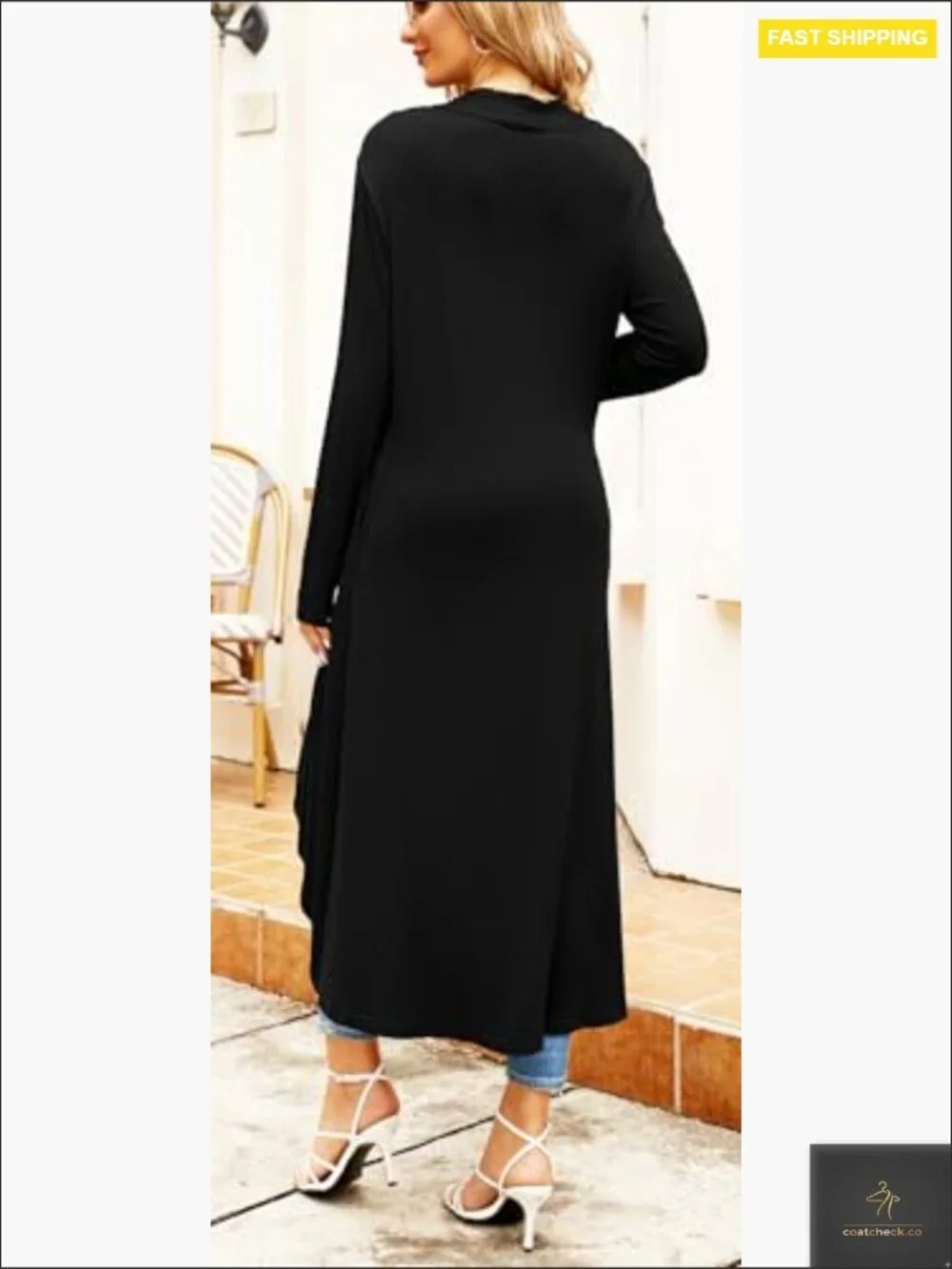 Long Cardigan Duster Open Front Lightweight Casual Sweater with Pockets